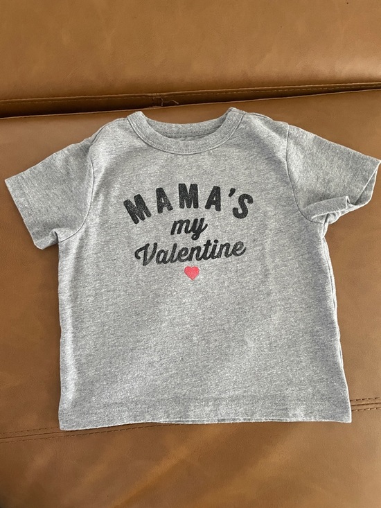 The Children's Place Other - The Children's Place Gray 'Mama's My Valentine' Tee with Pink Heart